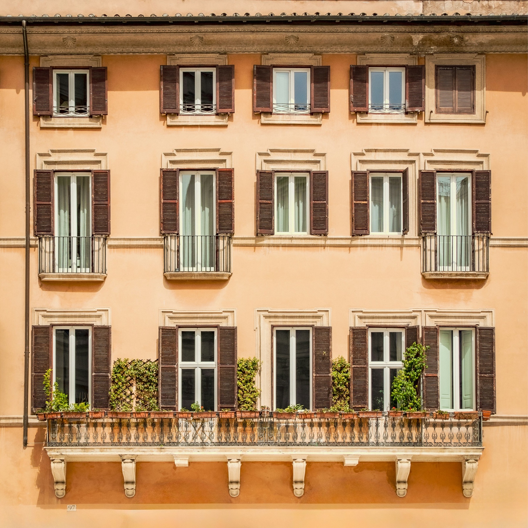 A hotel room in Rome