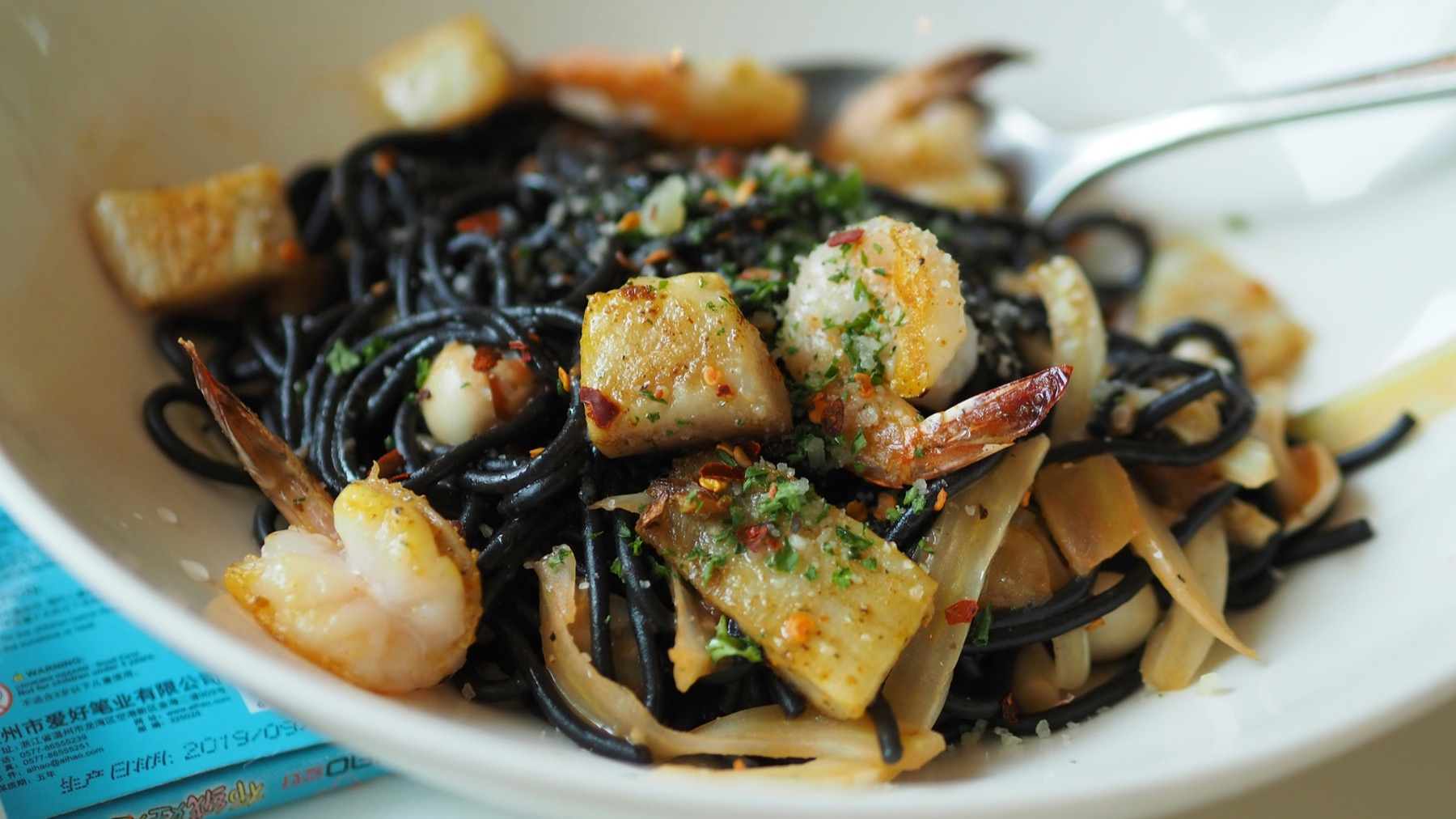 Nero di seppia · cuttlefish ink risotto